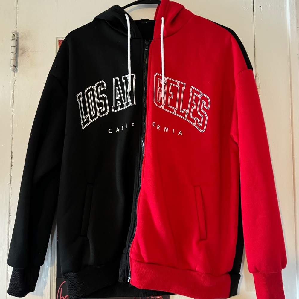 Red/Black zip up